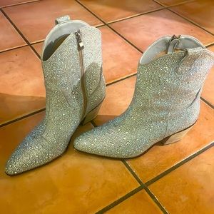 Rhinestone Ankle Boots